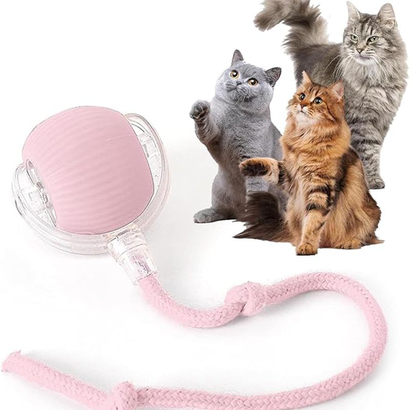 Cat Interactive Ball Toys Automatic Rolling Ball For Kitten Rechargeable Smart Pet Electric Toys With Teaser Sensor Cat Ball Toy