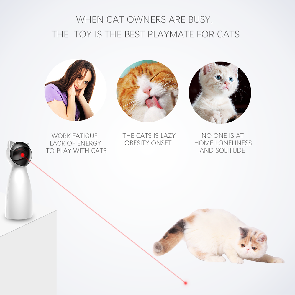 Automatic LED Laser Fun for Cats