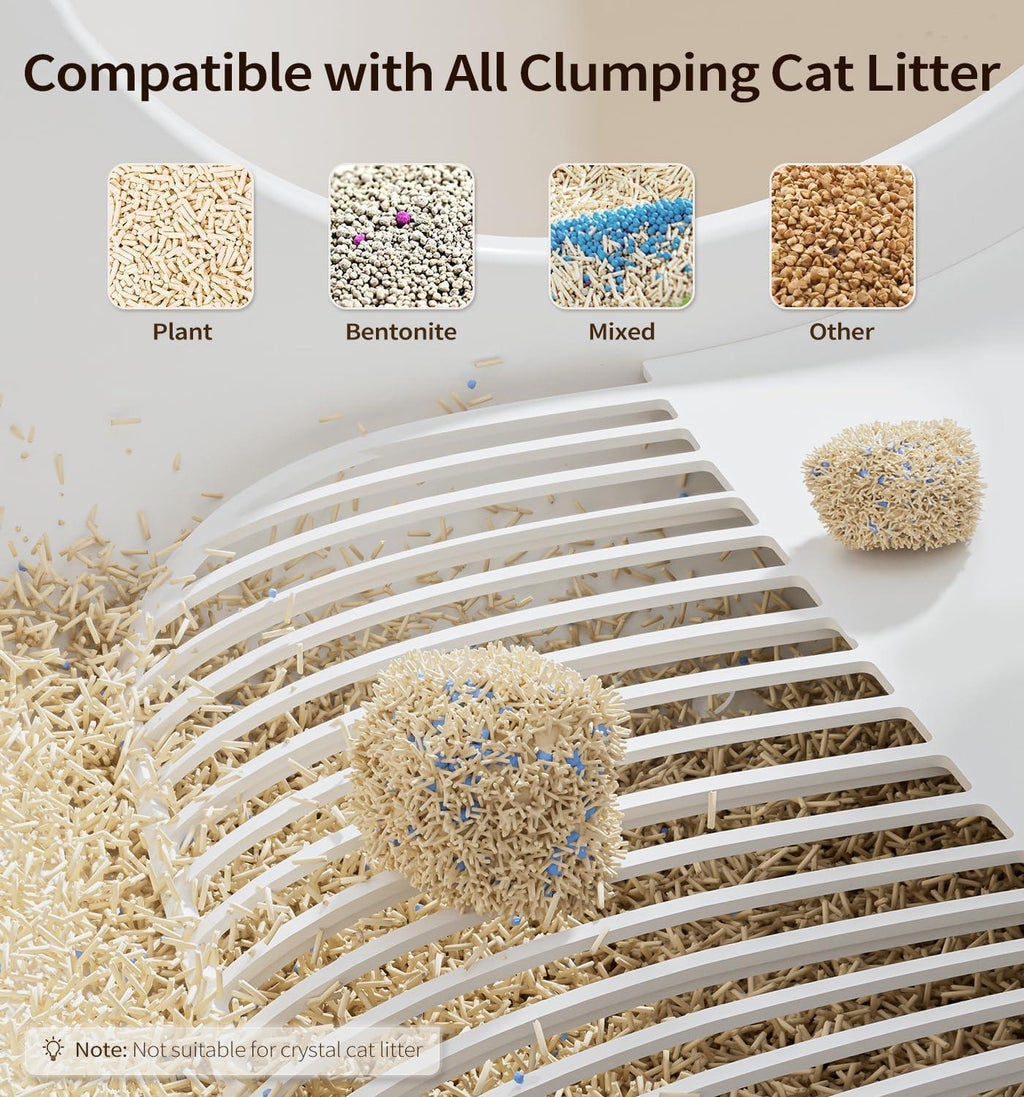 Self-Cleaning Cat Litter Box – 60L XL Capacity with App Health Tracking for Multi-Cat Homes.